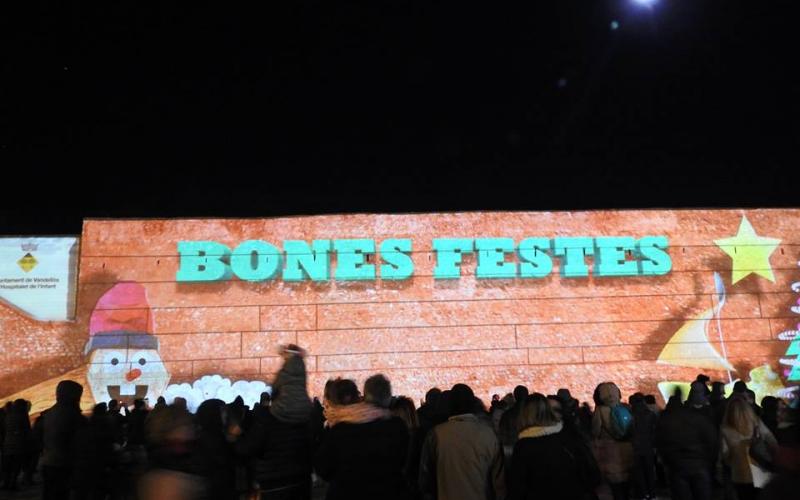 Presentació Mapping Nadalenc a l'Hospitalet de l'Infant 2018