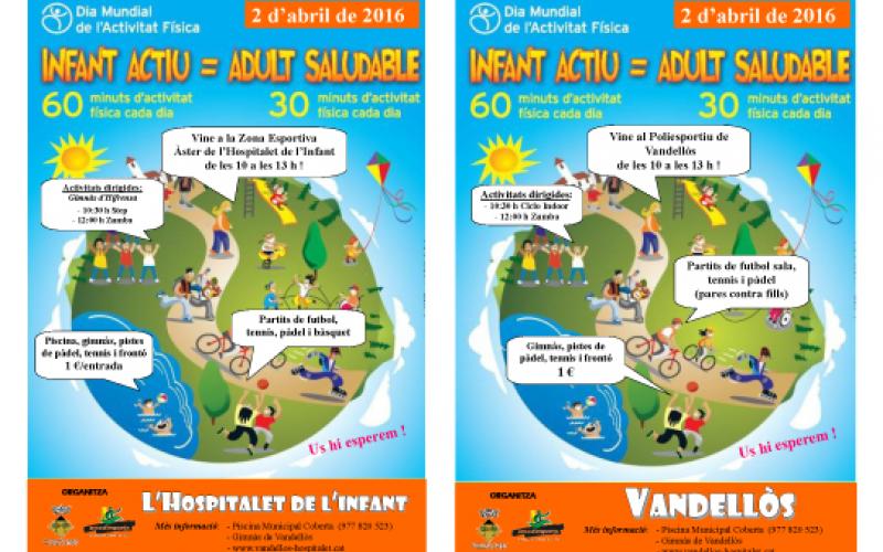Dia mundial de la actividad fisica 2016 Vandellòs  Hospitalet de l'infant