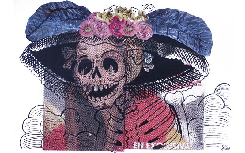 exposició "Dead Fashion", de l'artista Ruth González José Guadalupe Posada   “Catrín” i la “Catrina”