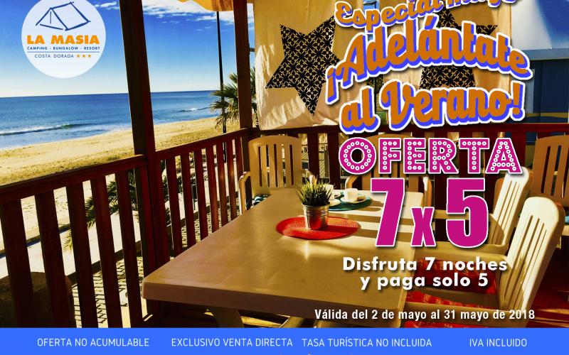 camping relax 7x5 playa vacaciones descansar