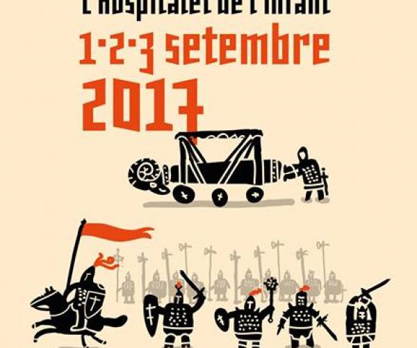 XXII Mercat Medieval de l'Hospitalet de l'Infant 2017 hospital gòtic, amb parades d'artesania, cercaviles i rondes musicals, espectacles itinerants i una exhibició i espectacle de falconeria, així com demostracions d’oficis de cisteller, terrissaire, matalasser, bufador de vidre i sabater. Per la canalla hi haurà un espai de jocs infantils, el corral d’animals