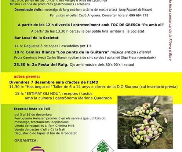 Festa de l'oli nou a La Serra d'Almos