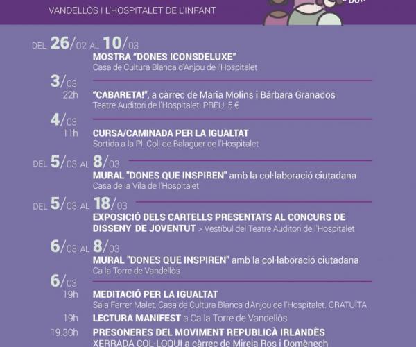 Dia Internacional de les Dona a Vandellòs i l'Hospitalet de l'Infant 8 de març marzo