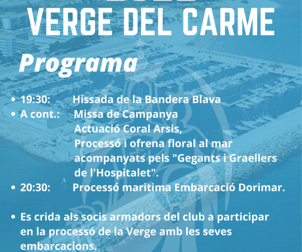 Festivitat de la Verge del Carme a l'Hospitalet de l'Infant Virgen del carmen club nautico hospitalet vandellòs
