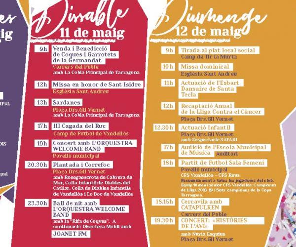 Festa de la Germandat de Vandellòs 2019