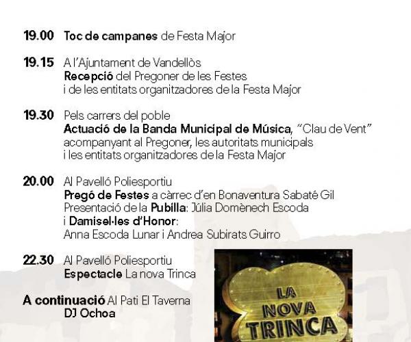 Festa Major de Vandellòs sant Cosme Sant Damià clotxa clotaxada