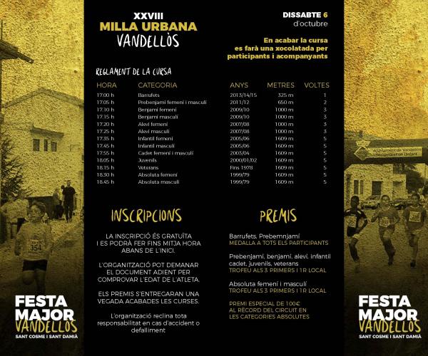 Festa Major de Vandellòs 2018 Sant Cosme i Sant Damià
