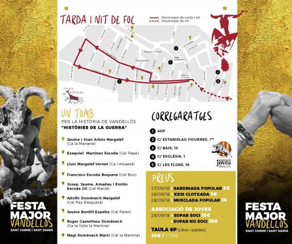 Festa Major de Vandellòs 2018 Sant Cosme i Sant Damià