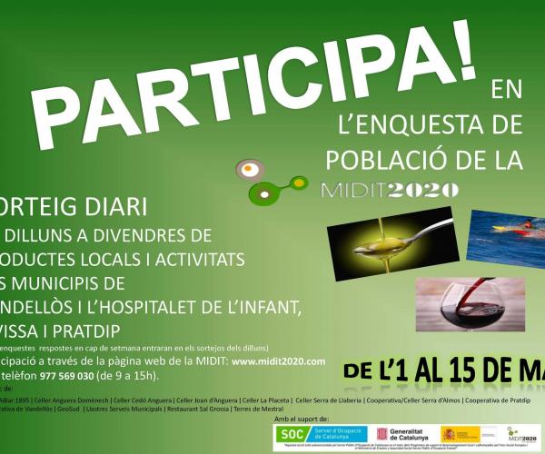 participa sorteig diari Enquestes de població de la MIDIT