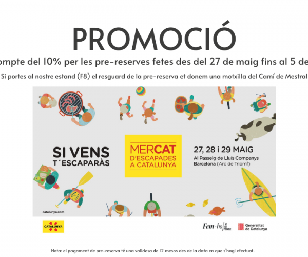 promoció pel Mercat d'escapades del Camí de Mestral